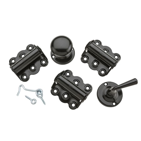 National Hardware National Hardware Black Steel Screen/Storm Door Hardware Set 1 pk N100-014